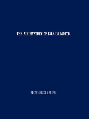 cover image of The Air Mystery of Isle La Motte